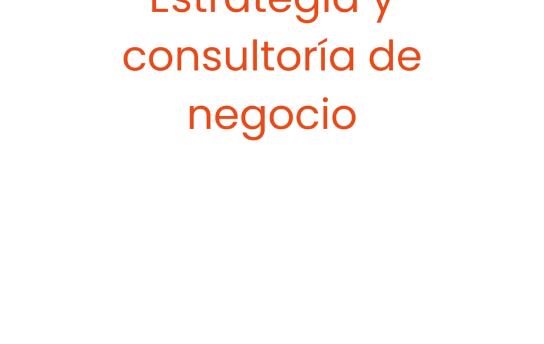 Te acompañamos en la definición de tu modelo de negocio, propuesta de valor y estrategia clave para construir una marca sólida